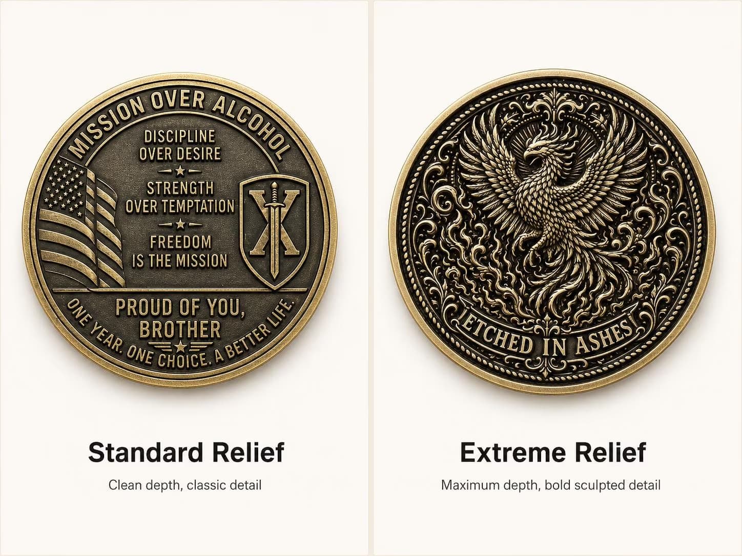 Extreme Relief Coin — angle