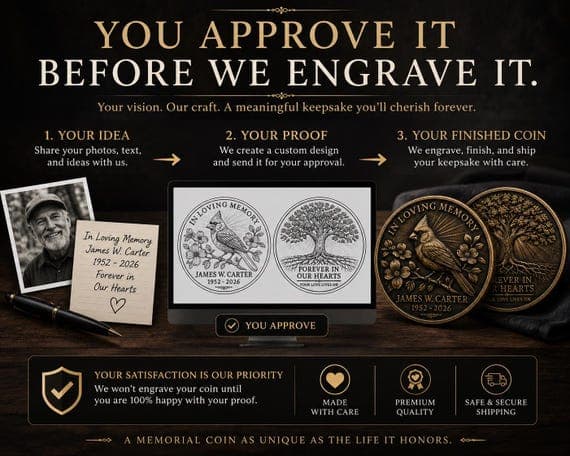Personalized Memorial Coin 4