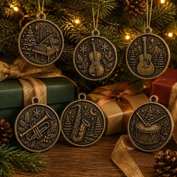 Personalized Musician’s Christmas Ornament 2